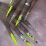 Basic nail art- 2 fingers