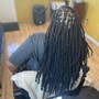 Invisible locs touch up (crown/halfback)