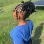 Loc knot bob (short to shoulder)