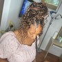 Large knotless braids