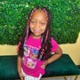 Kid's Braids natural hair (base rate)age 4-10 (Midback)