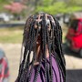 SMALL Human Hair Boho Knotless braids + Human Hair Included