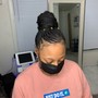 Bantu Knots (with natural hair)