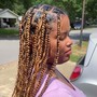 SMALL Human Hair Boho Knotless braids + Human Hair Included