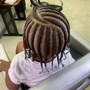 Kid's Braids w/ natural hair