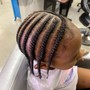 Kid's Braids w/ natural hair