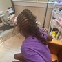 Kid's Design Cornrows with extensions