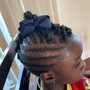 Kid's Design Cornrows with extensions