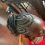 Kid's Design Cornrows with extensions