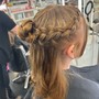 updo ponytail