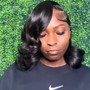 Wig -Braid Down for wig with Shampoo/Blow Dry