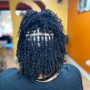 Micro-loc twist w/ natural hair