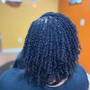 Micro-loc twist w/ natural hair