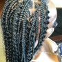 Large knotless Box Braids