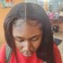 Half up half down - sew in