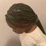 2 Straight Back Feed-In Braids