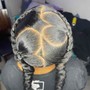 Kid's Braid ponytails