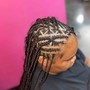 Feed in Cornrows Braids with Designs