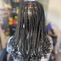 Kid's Braids in front knotless in back ( hair included)