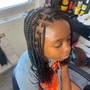 Kid's Braids in front knotless in back ( hair included)