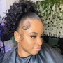 Bantu Knot Ponytail