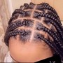 Kid's Braids half/half feedin & knotless braids