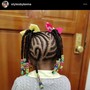 Kid's Braids half/half feedin & knotless braids