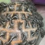 2 cornrows without hair added