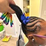 Peek a Boo Color with Braids