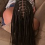 Invisible locs (mid back)