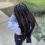 Small Knotless Boho Braids