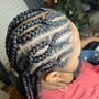 Feed ins 5-6 braids