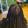 Loc Retwist with Two Stand Twist on Locs