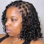 Medium Knotless braids midback