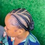 Small Senegalese knotless  Twist midback