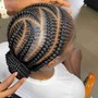 Feed in cornrows