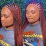 Medium Box Braids midback