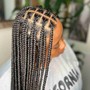 Medium Knotless braids midback