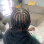 Locs retwist (half head )