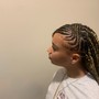 Locs retwist (half head )