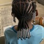 Kid's Braids with Hair Added