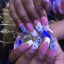 Acrylic Fullset with no Polish short/med/long any shape