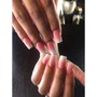 Acrylic Fullset with no Polish short/med/long any shape