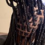 Natural hair Zulu Knots