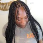 Small bohemian knotless Braids