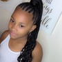 Kid braided ponytail