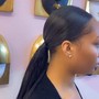 Sleek ponytail knot