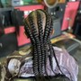 TRIBLE BRAIDS WITH BOX BRAIDS MEDIUM