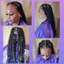 Braids with weave in the back