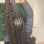 Goddess Braids medium size waist length.